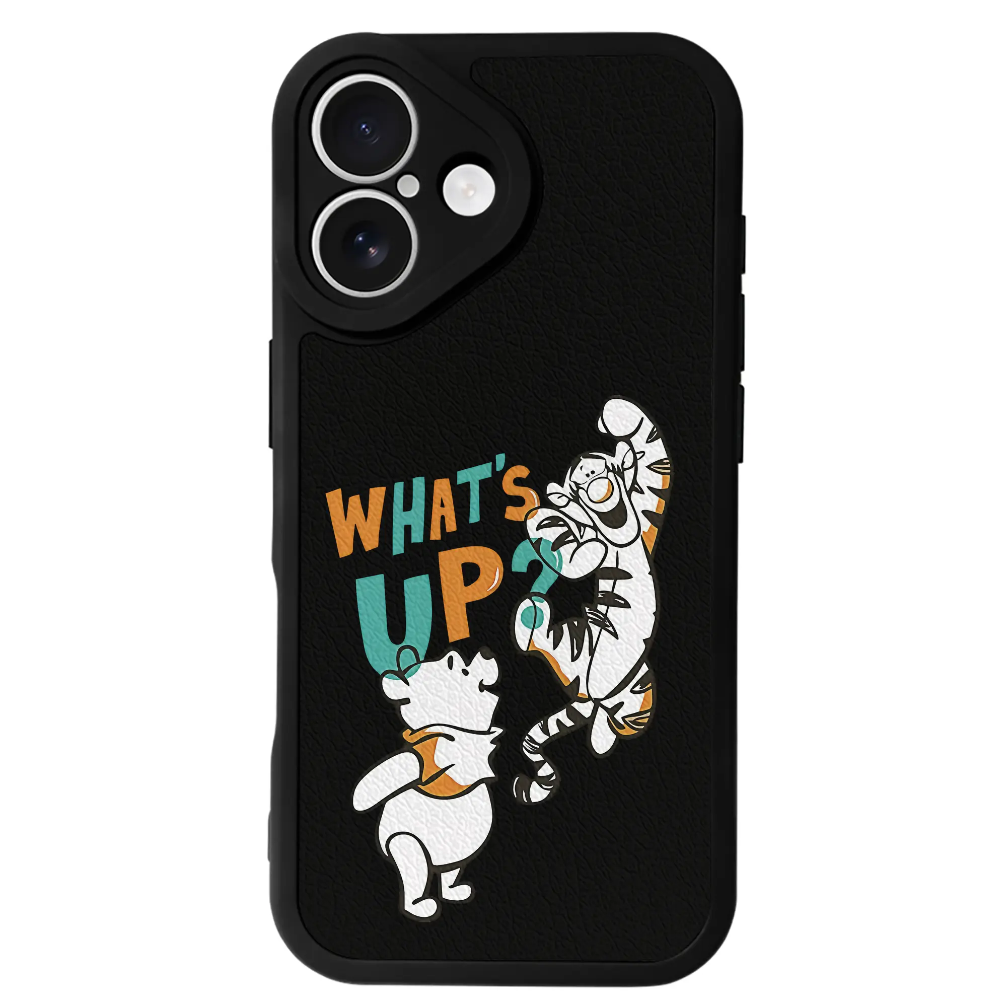 プーさん グッズ くまのプーさん - IPhone 16シリーズ対応 ・ シリコンスマホケース ・ レザー調 ・ 高精度フィット ・ 耐衝撃 ・ ワイヤレス充電対応 ・ 精密カット